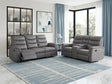 Metric Gray 2-Piece Reclining Living Room Set by Homelegance at Eve Furniture