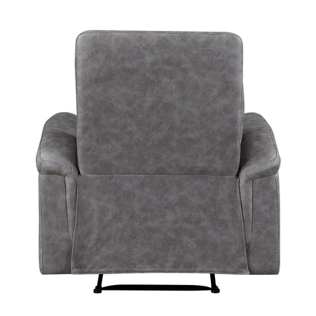 Metric Gray Reclining Chair by Homelegance at Eve Furniture