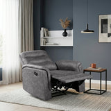 Metric Gray Reclining Chair by Homelegance at Eve Furniture