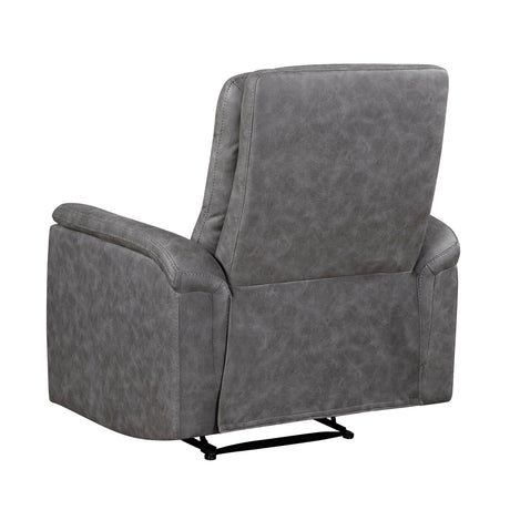 Metric Gray Reclining Chair by Homelegance at Eve Furniture