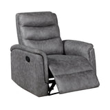 Metric Gray Reclining Chair by Homelegance at Eve Furniture