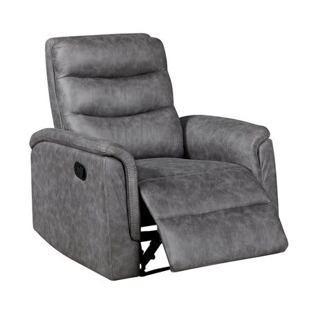 Metric Gray Reclining Chair by Homelegance at Eve Furniture