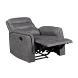 Metric Gray Reclining Chair by Homelegance at Eve Furniture