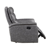 Metric Gray Reclining Chair by Homelegance at Eve Furniture