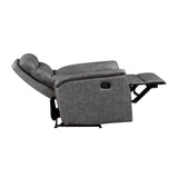 Metric Gray Reclining Chair by Homelegance at Eve Furniture