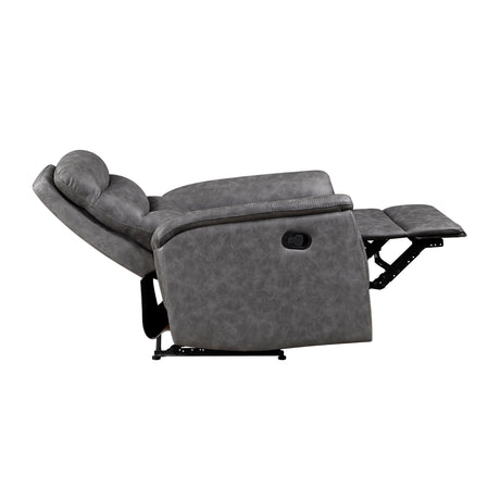 Metric Gray Reclining Chair by Homelegance at Eve Furniture