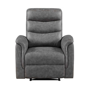 Metric Gray Reclining Chair by Homelegance at Eve Furniture