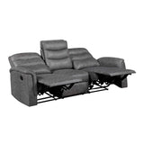 Metric Gray Reclining Living Room Set by Homelegance at Eve Furniture