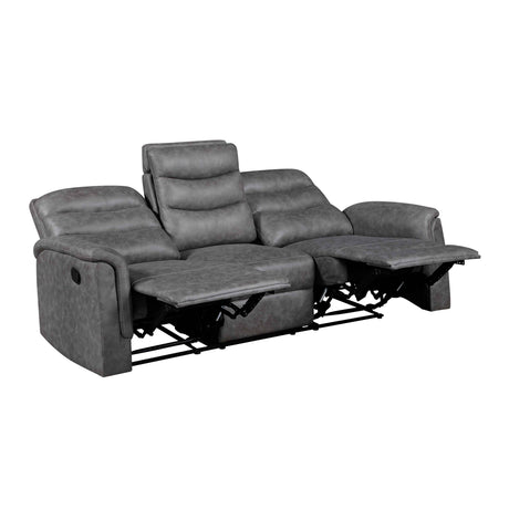 Metric Gray Reclining Living Room Set by Homelegance at Eve Furniture