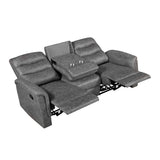 Metric Gray Reclining Living Room Set by Homelegance at Eve Furniture