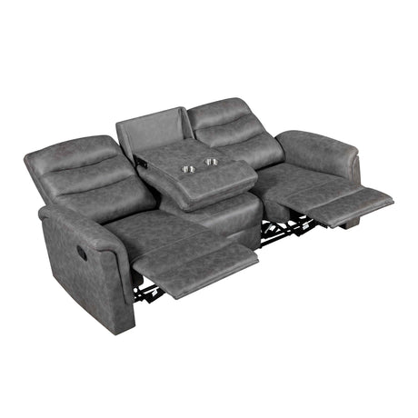 Metric Gray Reclining Living Room Set by Homelegance at Eve Furniture