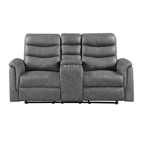 Metric Gray Reclining Living Room Set by Homelegance at Eve Furniture