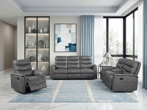 Metric Gray Reclining Living Room Set by Homelegance at Eve Furniture