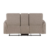 Metric Taupe 3-Piece Reclining Living Room Set by Homelegance at Eve Furniture