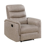 Metric Taupe 3-Piece Reclining Living Room Set by Homelegance at Eve Furniture