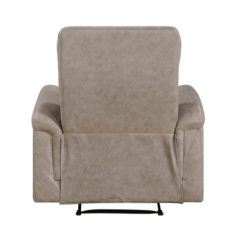 Metric Taupe 3-Piece Reclining Living Room Set by Homelegance at Eve Furniture