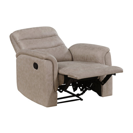 Metric Taupe 3-Piece Reclining Living Room Set by Homelegance at Eve Furniture