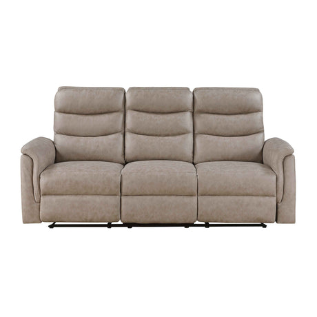 Metric Taupe 3-Piece Reclining Living Room Set by Homelegance at Eve Furniture