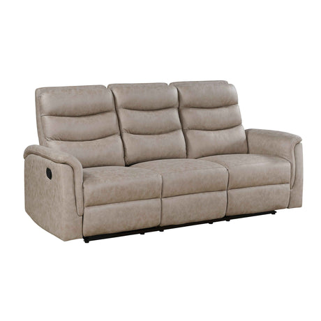 Metric Taupe 3-Piece Reclining Living Room Set by Homelegance at Eve Furniture