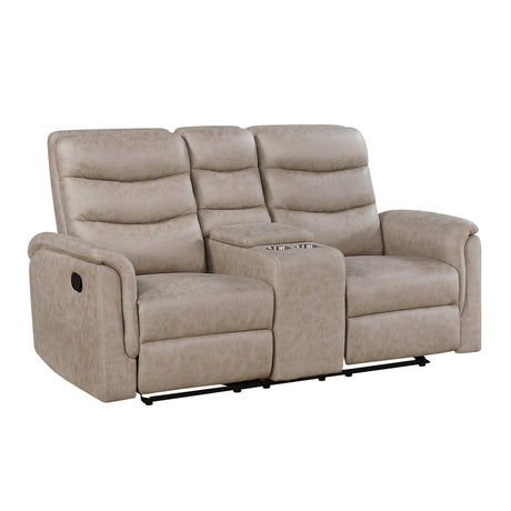 Metric Taupe 3-Piece Reclining Living Room Set by Homelegance at Eve Furniture