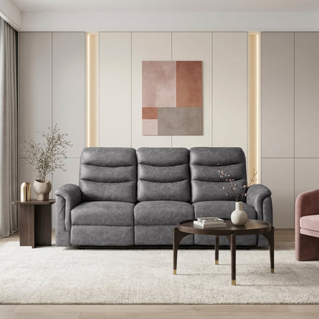 Metric Taupe Reclining Chair by Homelegance at Eve Furniture