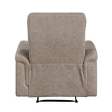 Metric Taupe Reclining Chair by Homelegance at Eve Furniture