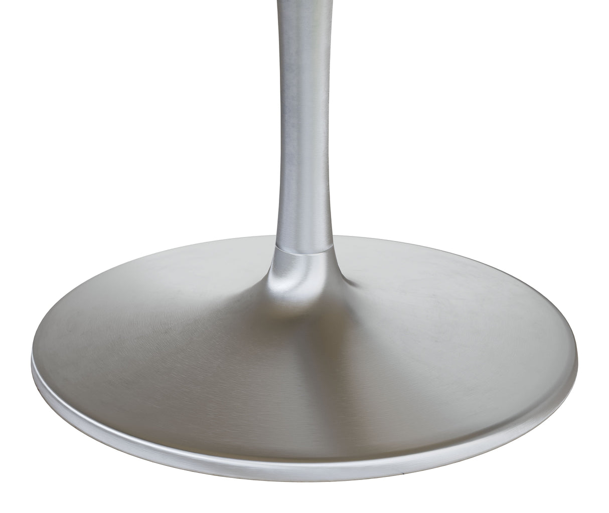Metropolis Gray & Silver Dining Table (60") by Zuomod at Eve Furniture