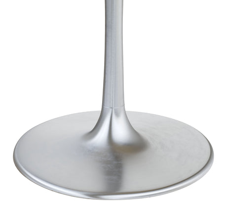 Metropolis Gray & Silver Dining Table by Zuomod at Eve Furniture
