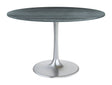 Metropolis Gray & Silver Dining Table by Zuomod at Eve Furniture