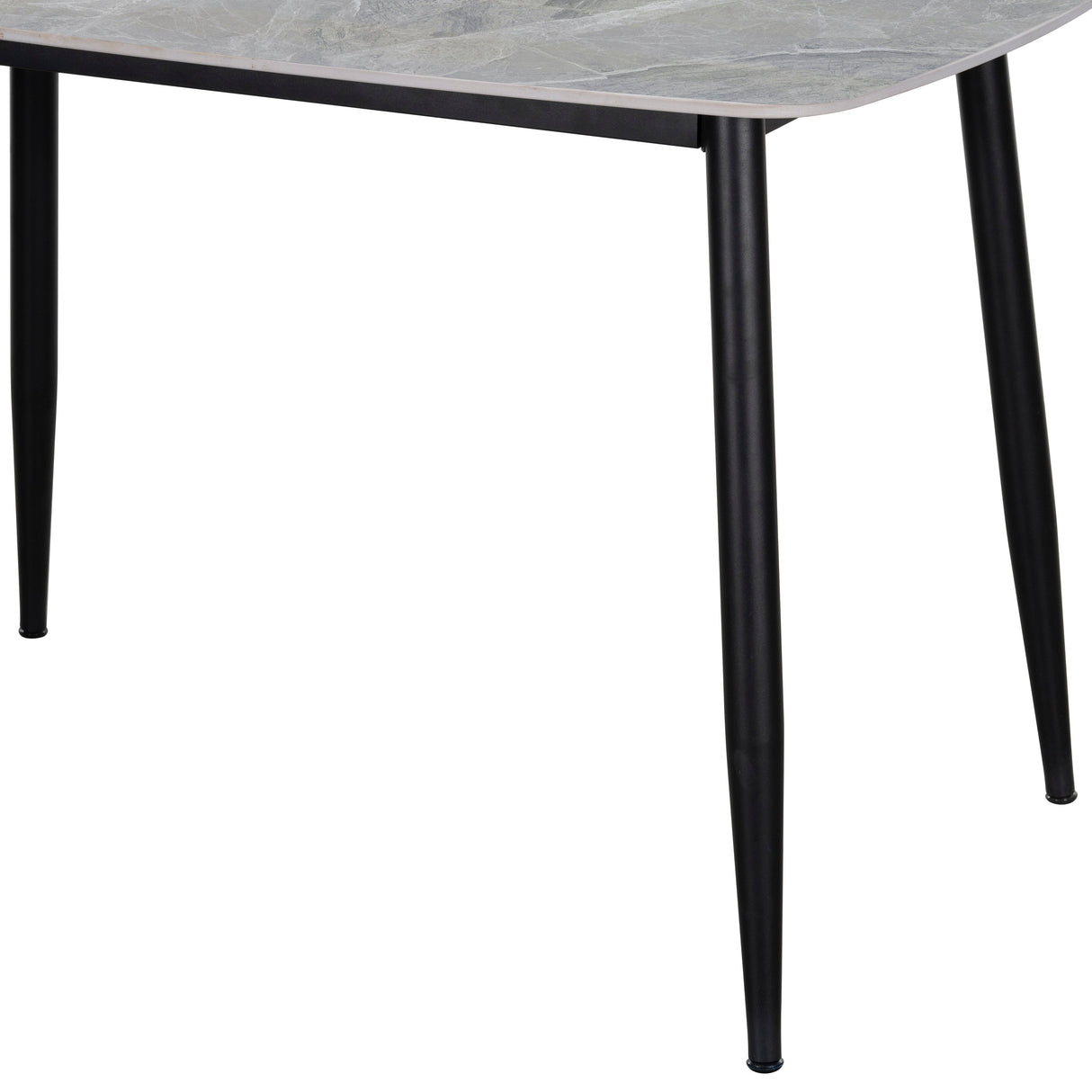 Metropolitan Black/Gray Dining Table by Homelegance at Eve Furniture