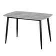 Metropolitan Black/Gray Dining Table by Homelegance at Eve Furniture