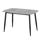 Metropolitan Black/Gray Dining Table by Homelegance at Eve Furniture