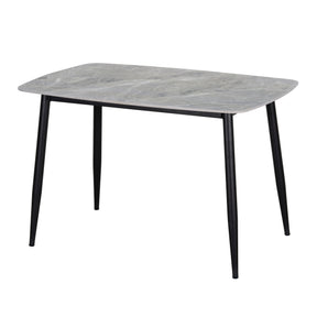Metropolitan Black/Gray Dining Table by Homelegance at Eve Furniture