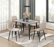 Metropolitan Black/Gray/Taupe Modern Dining Room Set by Homelegance at Eve Furniture