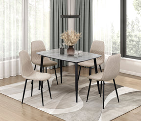 Metropolitan Black/Gray/Taupe Modern Dining Room Set by Homelegance at Eve Furniture