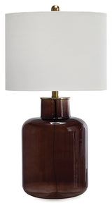 Mette Brown/Gold Finish Table Lamp by ASHLEY FURNITURE at Eve Furniture