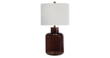 Mette Brown/Gold Finish Table Lamp by ASHLEY FURNITURE at Eve Furniture