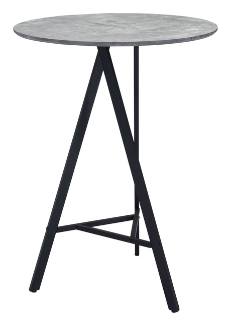 Metz Bar Table Gray by Zuomod at Eve Furniture