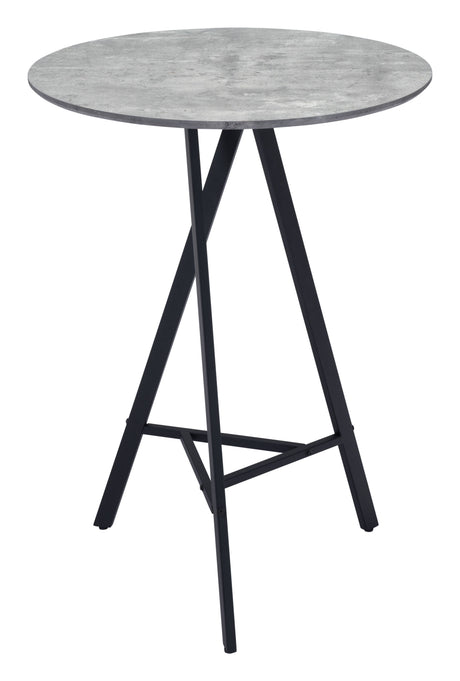 Metz Bar Table Gray by Zuomod at Eve Furniture