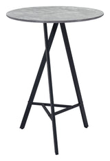 Metz Bar Table Gray by Zuomod at Eve Furniture