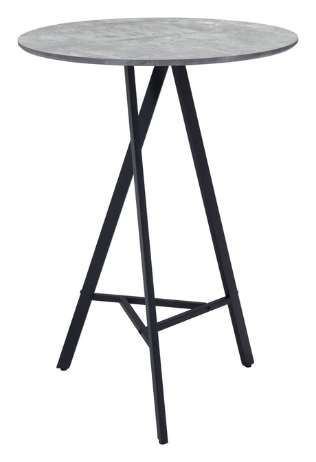 Metz Bar Table Gray by Zuomod at Eve Furniture