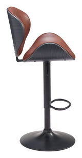 Meyane Brown Barstool by Zuomod at Eve Furniture