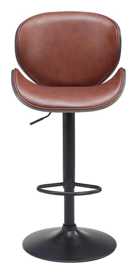 Meyane Brown Barstool by Zuomod at Eve Furniture