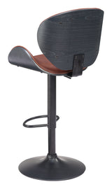 Meyane Brown Barstool by Zuomod at Eve Furniture