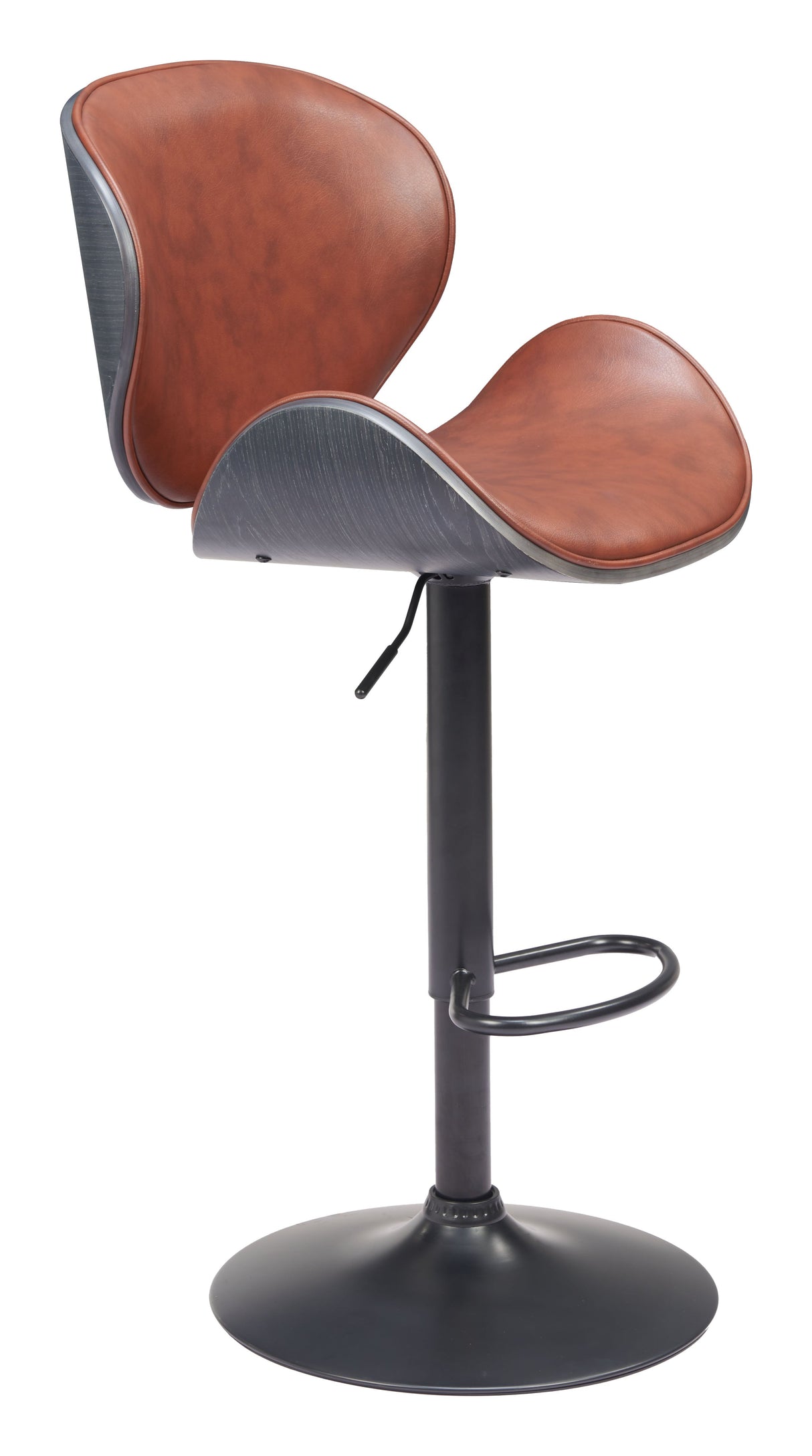 Meyane Brown Barstool by Zuomod at Eve Furniture