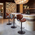 Meyane Brown Barstool by Zuomod at Eve Furniture