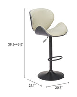 Meyane Gray Barstool by Zuomod at Eve Furniture