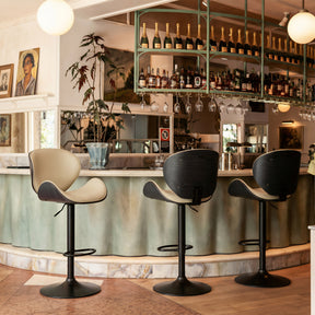 Meyane Gray Barstool by Zuomod at Eve Furniture