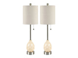 Meyer Cream/Silver Buffet Lamp (Set of 2) by Crestview at Eve Furniture