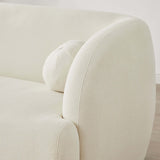Anna French Ivory Boucle Sofa by Ashcroft Imports at Eve Furniture